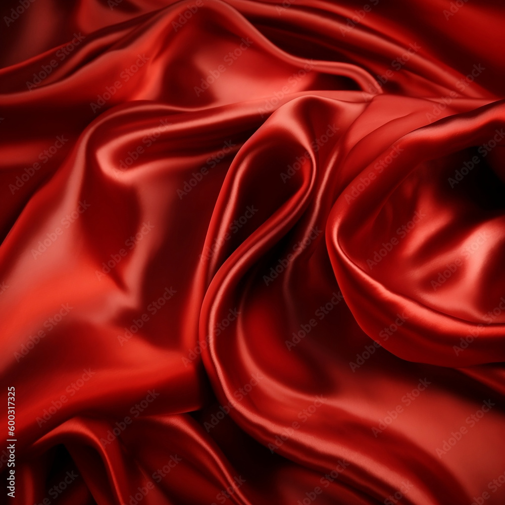 Obraz premium red satin fabric