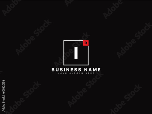 Abstract RI ir Logo Design, Creative Square Shape Ri Logo Letter For You