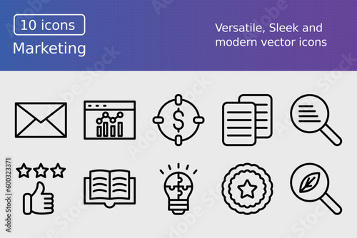 Vector Marketing Icon Set
