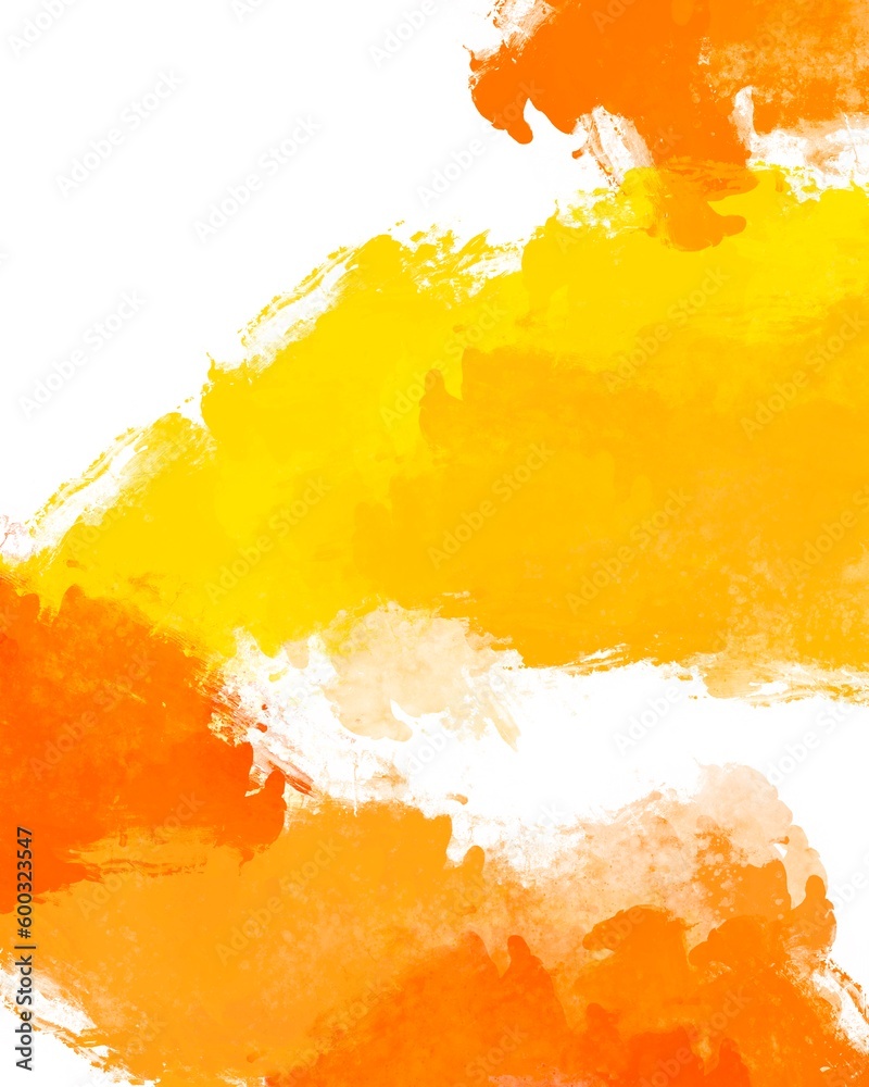 Fototapeta premium Scenic bright orange background on white