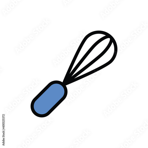 Wire Whisk icon vector stock.