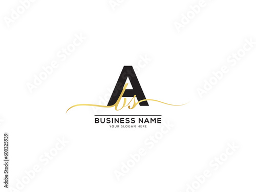 Monogram ABS Initial Letter Logo, Creative Abs bas Signature Logo Letter Design