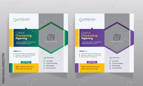 Wallpaper Mural Digital marketing agency business promotion social media post template Torontodigital.ca