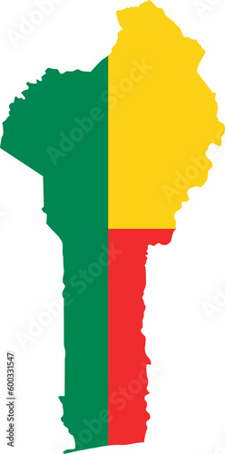 Benin flag pin map location 2023050675