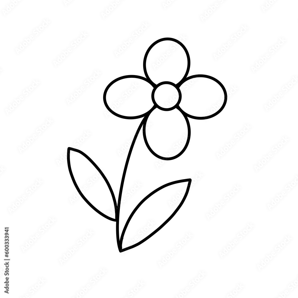 set of black and white flowers. Isolated flower on the white background. Vector EPS 10 set of black and white flowers. Isolated flower on the white background. Vector EPS 10