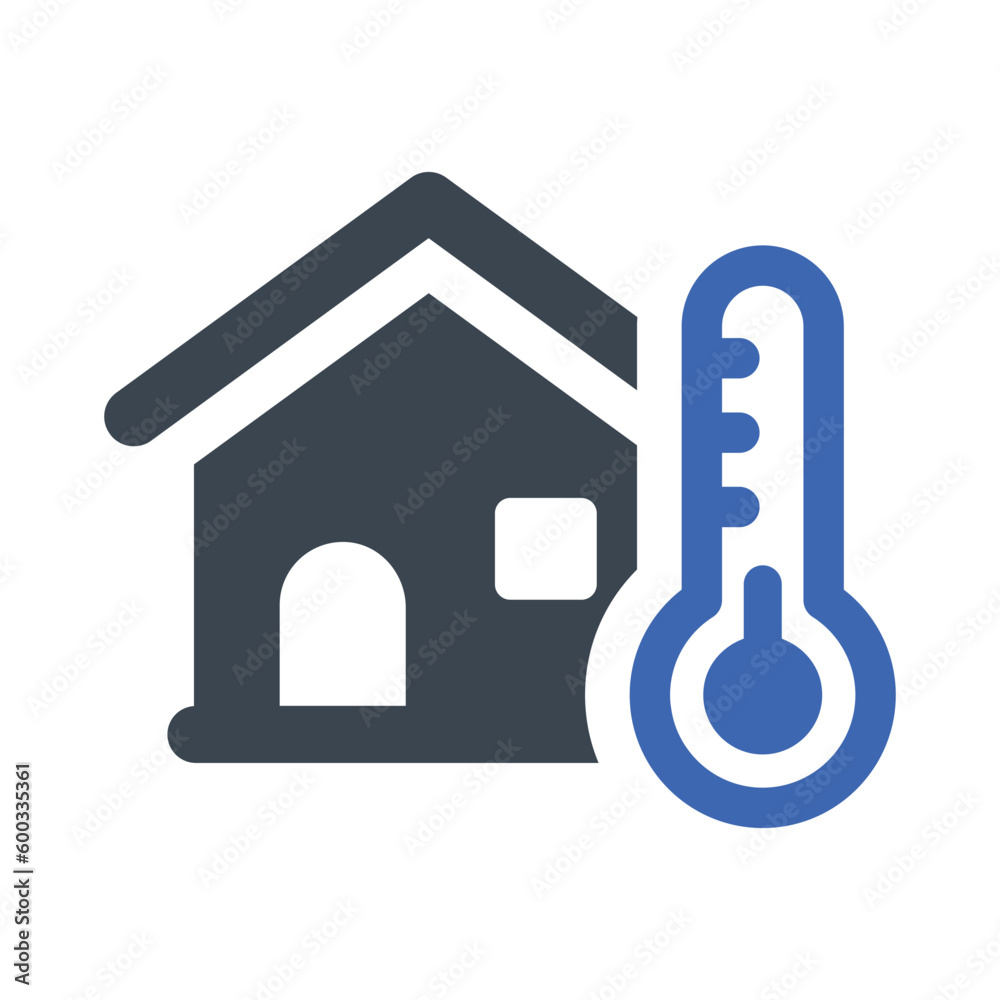 Home temperature icon Home temperature icon