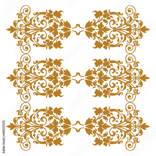 Ornate ornament design and decorative elements. Classic calligraphic and floral vector illustration.