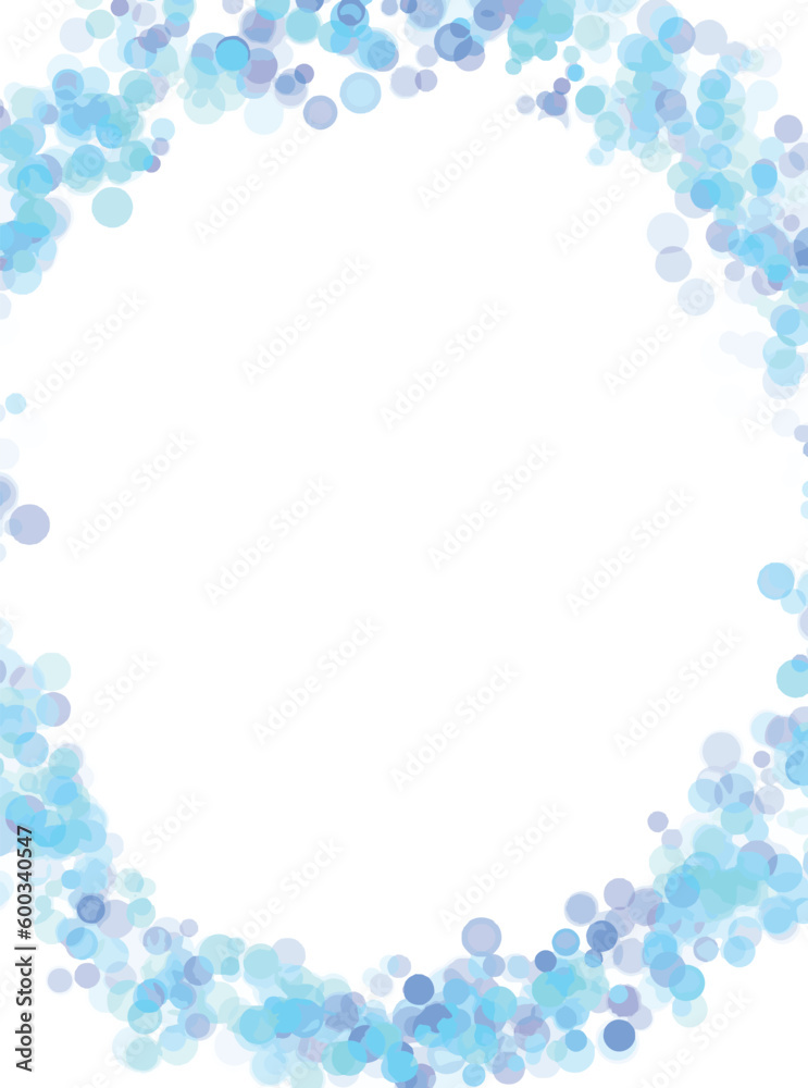 Blue bokeh background, circled in a frame. editable vector Blue bokeh background, circled in a frame. editable vector