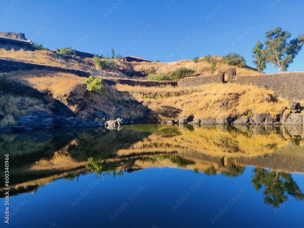 lake and mountains