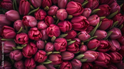 flowers pink tulips banner background texture wallpaper