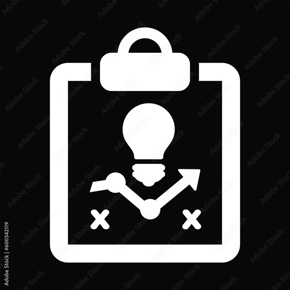 clipboard icon with investment idea vector light bulb icon vector and cross icons clipboard icon with investment idea vector light bulb icon vector and cross icons