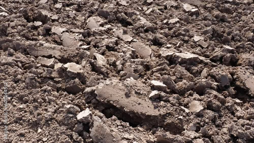 Deep ploughed field releasing carbon, UK Deep ploughed field releasing carbon, UK