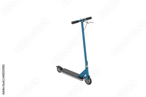 Electric Scooter Mockup Isolated On White Background. 3d illustration