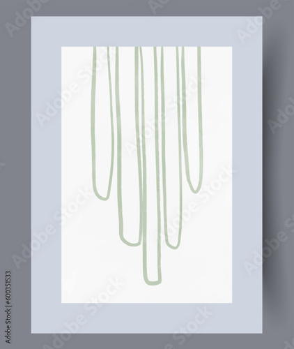 Abstract stripes creative conceptualism wall art print. Contemporary decorative background with conceptualism. Wall artwork for interior design. Printable minimal abstract stripes poster.