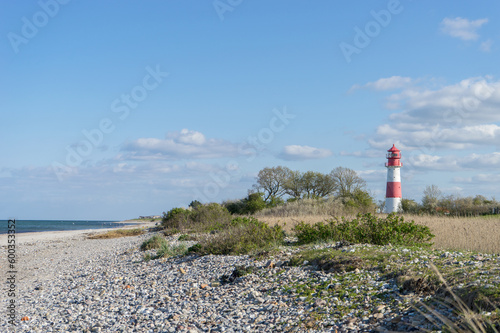 Falsh  ft lighthouse on the Baltic Sea  Schleswig-Holstein  Germany