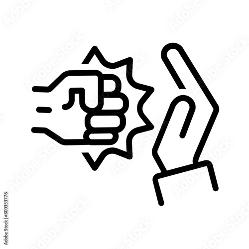 Black icon for Against