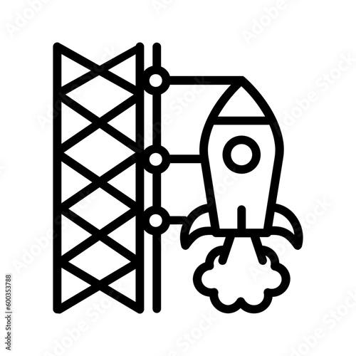Fotografie Black icon for Launch