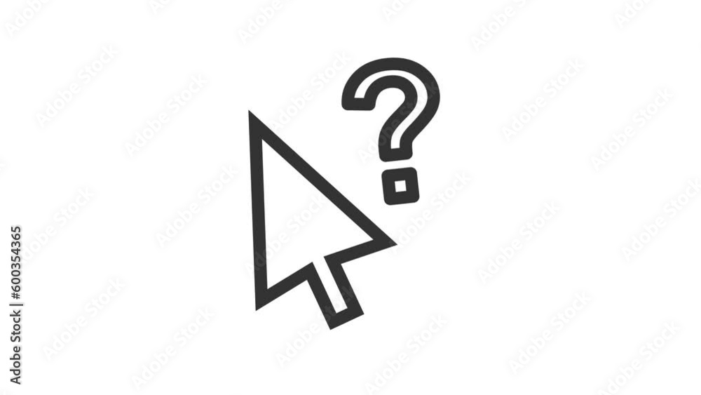 Help Cursor animated icon on white background
Help Cursor animated icon on white background