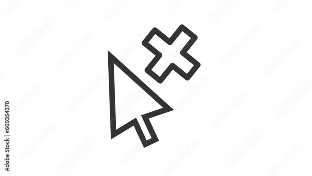 Cancel Cursor animated icon on white background
Cancel Cursor animated icon on white background