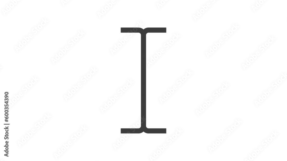 Typing Cursor animated icon on white background
Typing Cursor animated icon on white background