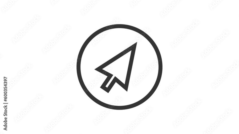 Cursor animated icon on white background
Cursor animated icon on white background