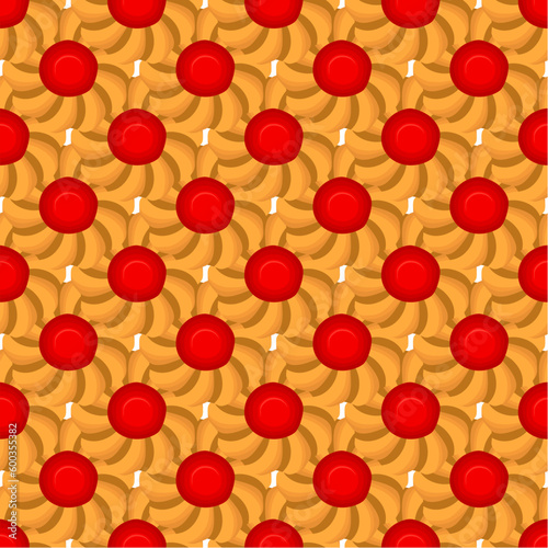 Pattern homemade cookie different taste in pastry biscuit