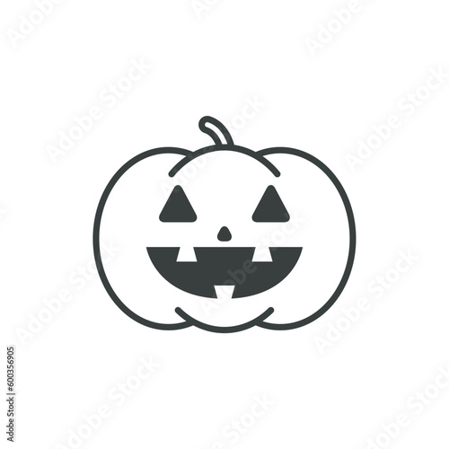 laughing pumpkin icon black color