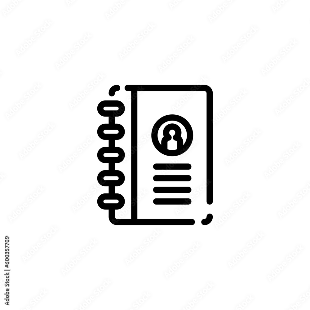 address book sign symbol vector address book sign symbol vector