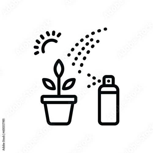 Black line icon for necessary 