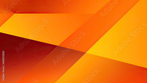 Yellow orange red geometric shapes abstract background Modern futuristic web banner photo