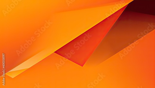 Yellow orange red geometric shapes abstract background Modern futuristic web banner photo