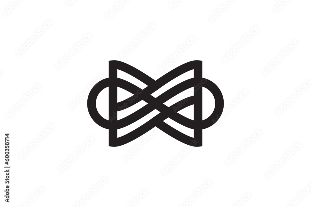 abstract letter MW logo design with infinity sign concept abstract letter MW logo design with infinity sign concept
