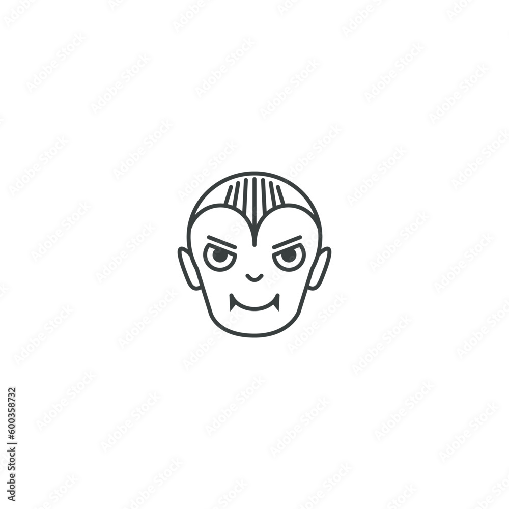 vampire icon with black color vampire icon with black color