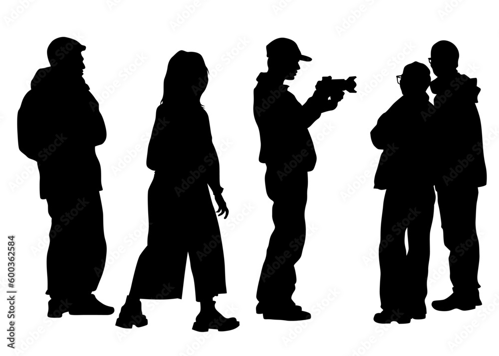 Big crowds people walking on white background Big crowds people walking on white background