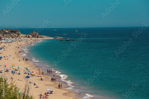 Albufeira beach aerial view (Praia do Peneco), Southern Portugal © Natalia