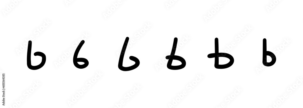 Scribble childlike simple black english latin B alphabet letter symbol. Vector illustration in hand drawn doodle style isolated on white background. For decorating, learning, card, logo, kids book. Scribble childlike simple black english latin B alphabet letter symbol. Vector illustration in hand drawn doodle style isolated on white background. For decorating, learning, card, logo, kids book.