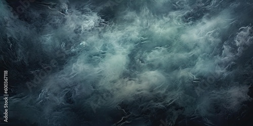 gray grunge smoke texture  dark sky  black night cloud  horror theme background. Generative ai