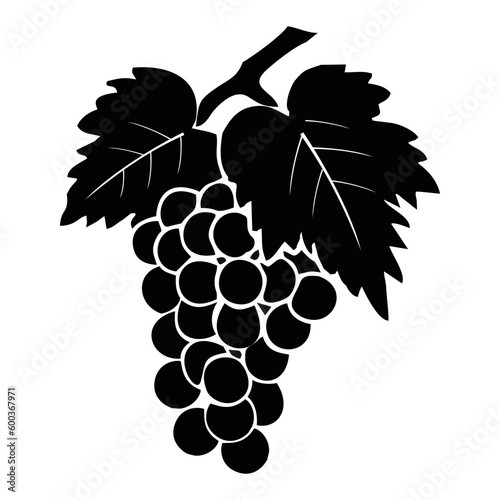 bunch of grapes vector