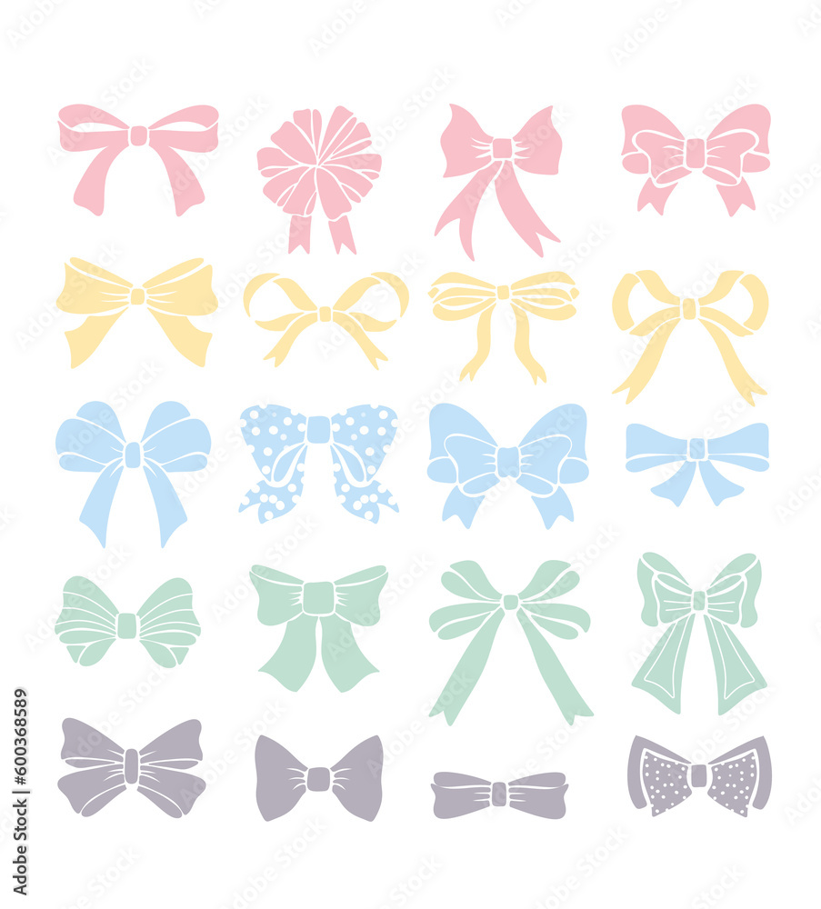set of ribbon set of ribbon