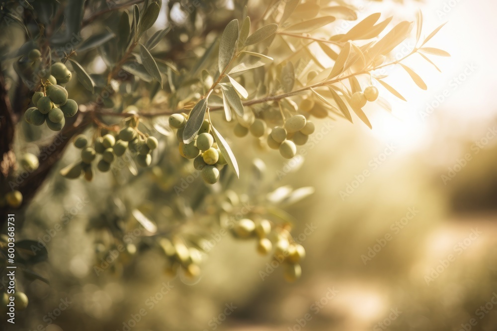 Olives tree oil. Generate Ai