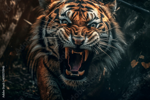 portrait of a tiger generative ai