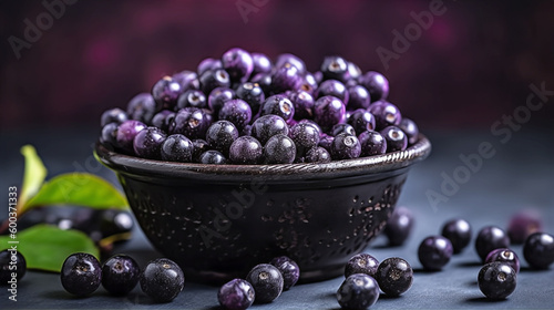 Acai berries in a bowl