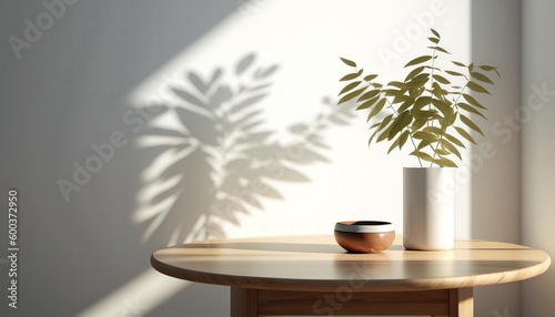 Mock up for space Empty dark wooden table in front of abstract blurred bokeh background for display selective focus