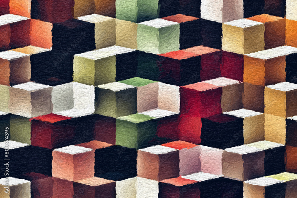 Colorful abstract mosaic with a rough texture background. Colored square pattern background. Picture for creative wallpaper or design art work. Backdrop have copy space for text. Colorful abstract mosaic with a rough texture background. Colored square pattern background. Picture for creative wallpaper or design art work. Backdrop have copy space for text.