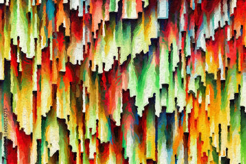Colorful abstract pattern. The brush stroke graphic abstract. Art nice Color splashes. Background texture wall and have copy space for text.