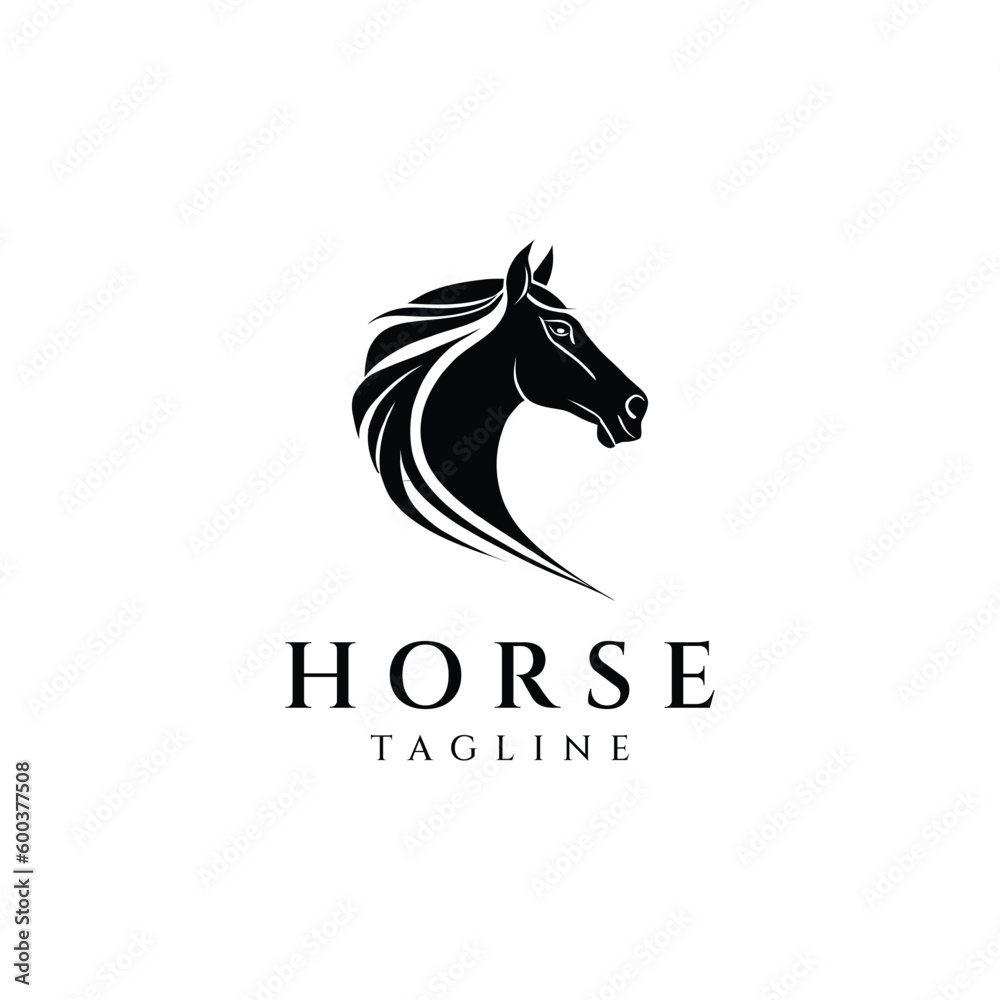 Horse head logo design vector illustration Horse head logo design vector illustration