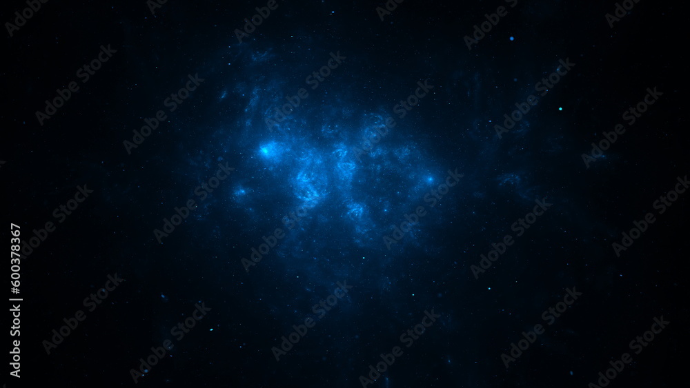 Stars of the galaxy nebulae in the sky, cosmic background. 3d render