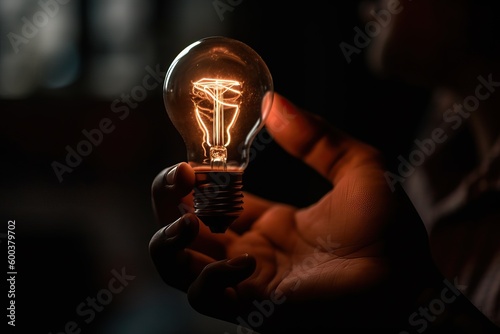 hand holding a lighted ligh...