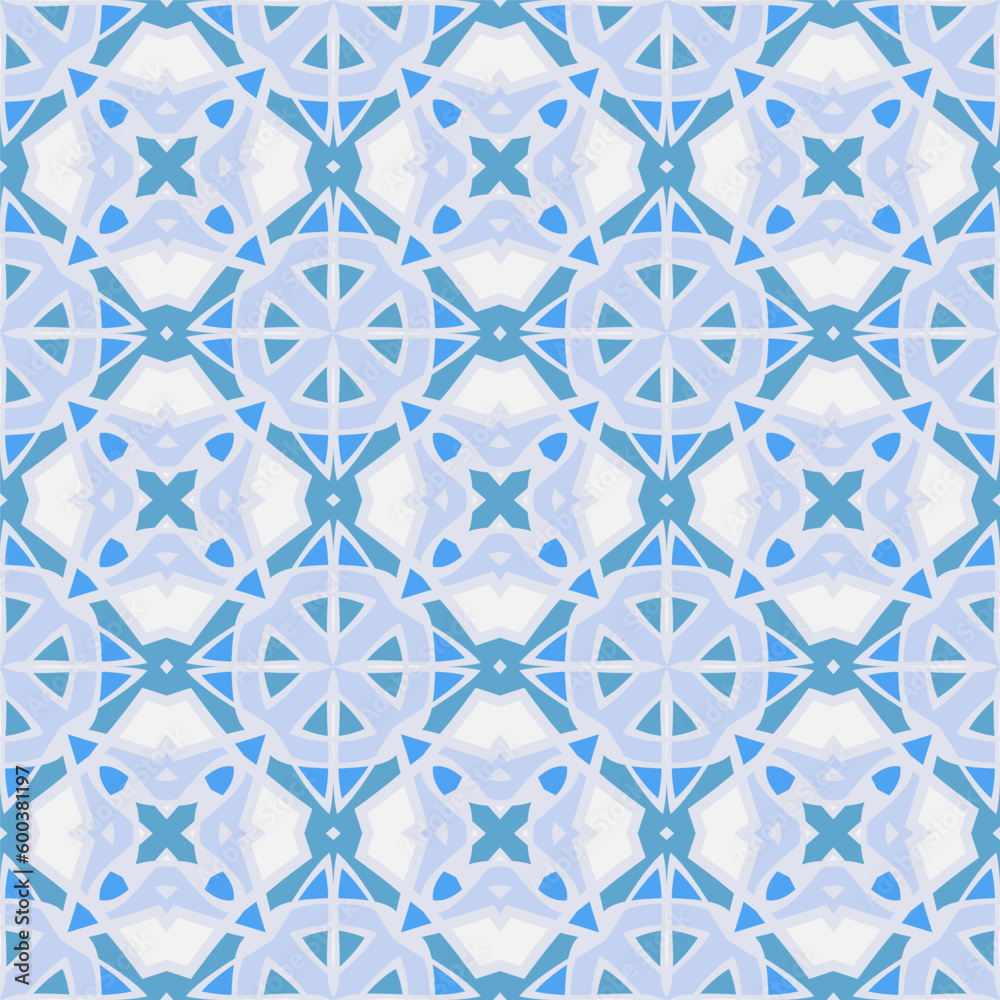 Creative color abstract geometric pattern in white gray blue, vector seamless, can be used for printing onto fabric, interior, design, textile. Creative color abstract geometric pattern in white gray blue, vector seamless, can be used for printing onto fabric, interior, design, textile.