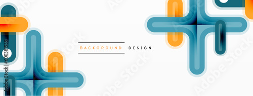 Minimal geometric background cross line. Design for wallpaper, banner, background, landing page, wall art, invitation, prints, posters